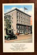 St. John Hotel, Charleston, South Carolina SC - vintage postcard - old cars picture