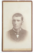 CDV Portrait Victorian Man Wild West Albumen Print Photo 1890s IOWA Family picture