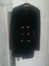 Vintage 70s USCG US COAST GUARD ACADEMY  Overcoat Uniform Coat.  Excellent Cond. picture