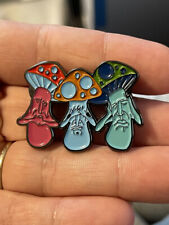 See No Evil Mushroom Lapel Pin. Hat Pin. High Quality picture