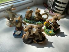 Lot of 5 Fitz & Floyd Charming Tales Mice and Rabbit Silvestri Figurines  picture