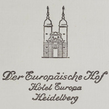 Hotel Europa Heidelberg German Stationary Letterhead 1965 Europäischer Hof V10 picture