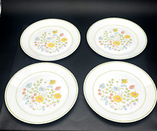 Vintage Corning Corelle Meadow Flower Pattern Dinner Plates 10-1/4” - Set of 4 picture