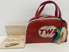 Vintage Air Tex 1950’s TWA Jr. Airline Flight Bag And Pins New With Tags picture