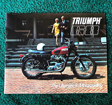 1968 TRIUMPH MOTORCYCLE BROCHURE BONNEVILLE TROPHY-650 500 DAYTONA T100C 250 picture