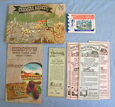 VTG LA Farmers Market Souvenir & Knotts Berry Farm Brochure w/Stageline Tickets picture