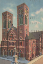Cathedral of St. Peter & Paul in Providence Rhode Island Linen Vintage Post Card picture