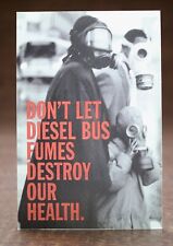 Vintage 4x6 Postcard Don't Let Diesel Bus Fumes Destroy Our Health City Transit picture