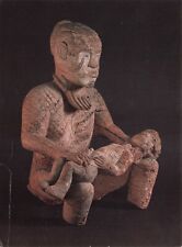 Postcard African Art Nigeria M'embe Peoples Middle Cross River Seated Figurine picture