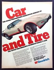 1977 Corvette Greenwood Sebring GT Coupe photo BF Goodrich Tire vintage print ad picture