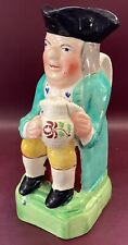 Antique Early Staffordshire Squire 7” Toby Jug picture