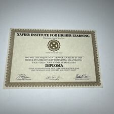 Xavier Institute for Higher Learning Diploma X-Men Wizard Magazine Promo X2 picture
