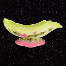 Vintage Hull USA Glossy Woodland Bowl Console Large Pottery Centerpiece Marked picture