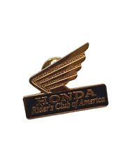 Vintage Honda Rider's Club of America Lapel Pin  gold tone 1990s picture