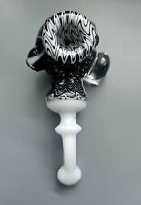 Custom Heady Glass Pipe Sherlock Linework Side Millie Tobacco picture