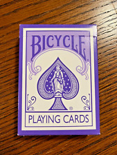 Bicycle Playing Cards Purple Air-Cushion Fashion Rider Back ~ New (Opened) picture