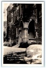 c1926 East College Entrance DePauw University Greencastle IN RPPC Photo Postcard picture