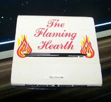 Rare Vintage Matchbook The Flaming Hearth Memphis Tennessee Fire Illustration picture