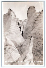 BC Canada Postcard Seracs Illecillewaet Glacier Byron Harmon c1930's RPPC Photo picture