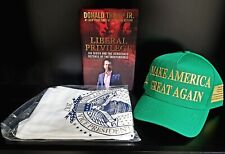 Official Donald Trump Saint Patricks Day Gold MAGA Hat Signed Book 2016 Shirt picture
