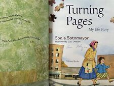 Sonia Sotomayor signed auto autographed Turning Pages hardcover children's book picture