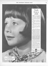 1926 Listerine Toothpaste Vintage Print Ad Halitosis Truth From A Child picture