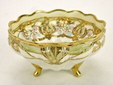 Noritake RC Nippon Footed Bowl, Ornate Floral, Heavy Gilding, Ribbed & Scalloped picture