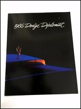 1986 Dodge Diplomat Original Dealer Sales Brochure Catalog picture