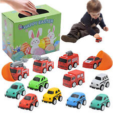 NEW Easter Eggs With Toy Pull Back Cars (12-Pack), Easter Kids 12 Eggs 12 Cars picture