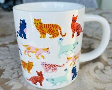 CAT PERSON by Parker Lane Coffee Tea Cocoa Cup Mug Multi Color 16oz Cat Lover picture