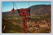 Aspen CO-Colorado, World's Longest Chair Lift, Vintage Souvenir Postcard picture
