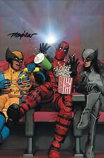 DEADPOOL #1 Mike Mayhew Studio Variant Cover B Virgin Signed with COA picture