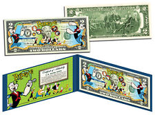POPEYE & FRIENDS Genuine Legal Tender US $2 Bill * OFFICIALLY LICENSED * w/Folio picture