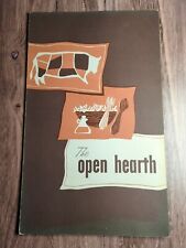 The Open Hearth MCM Menu c.1960s Greenville SC Jimmy & Paula Melehes  picture