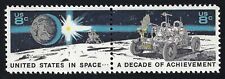 Apollo 15 Lunar Rover Moon Exploration Earth Astronaut Paired Space Stamps MINT picture