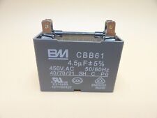 BM 4.5uF 450VAC Capacitor 50/60hz CBB61 (Qty 1) picture