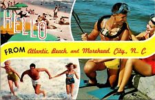 Postcard NC Morehead City; Multi-View from Atlantic Beach and Morehead City K1 picture