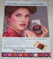 1983 ad page - Maybelline Cosmetics lip make-up CUTE Girl vintage PRINT ADVERT picture