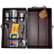 Vintage Travel Bar Portable Pub Londonaire Case With Tools and Cups MCM Madmen picture