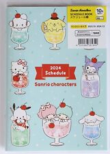 Sanrio Schedule Book 2024 Colorful Soda Cherry A6 Monthly Planner picture
