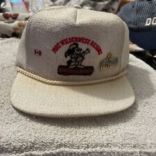 Vintage Mesh Fort Wilderness Resort Hat With 80s Disney Pin Coon Hat Mickey Rare picture