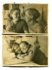 Beautiful women couple hugging love gay lesbian interest vintage photo picture