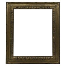 Vintage Hand Carved Wooden PictureFrame Made In Mexico Gold Tone  Holds 22”x 18” picture