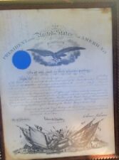Andrew Johnson Presidential Document Military Promotion Lieutenant Colonel 1866 picture