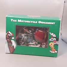 Looney Tunes Taz Tasmanian Devil On Motorcycle Ornament 1999 Warner Brothers  * picture