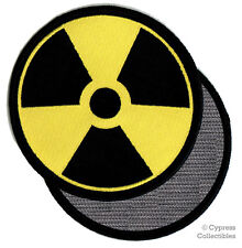 NUCLEAR RADIATION SYMBOL EMBROIDERED PATCH YELLOW LOGO w/ VELCRO® Brand Fastener picture