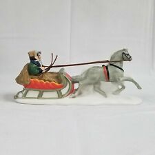 Dept 56 Sleighride #65110 Heritage Village Collection 1986 Horses w/ Passengers picture