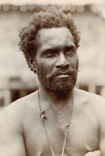 Mangara Chief of Marau Solomon Islands 1899 OLD PHOTO picture