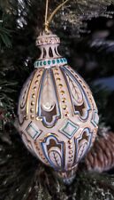 Vintage 2004 Lenox  Brocade Egg Christmas Ornament with Box picture