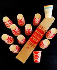 Lot 100 -1960s 9oz Coca-Cola Diamond Logo Dixie Paper Vending Cups Protecter/Box picture